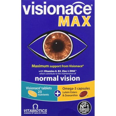 Vitabiotics Visionace Max - Vitamins & Omega-3 for Eye Health Vitabiotics Visionace Max - Vitamins & Omega-3 for Eye Health