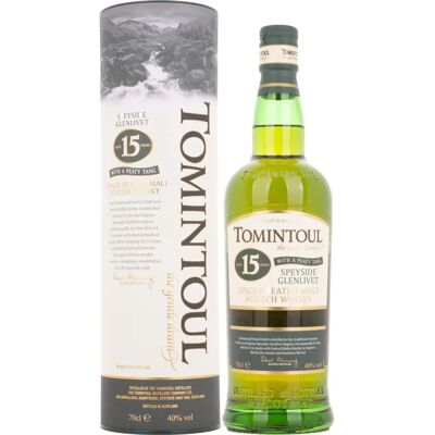 Tomintoul 15 Jaar Oud Peaty Tang - Single Malt Whisky Tomintoul 15 Jaar Oud Peaty Tang - Single Malt Whisky