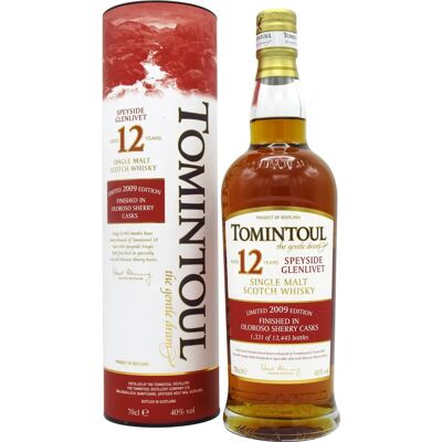 Tomintoul 12 Jaar Oud Oloroso Sherry Vaten Finish - Whisky Tomintoul 12 Jaar Oud Oloroso Sherry Vaten Finish - Whisky