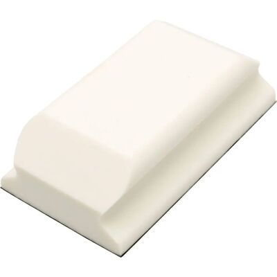 Flexipads White PUR Hand Sanding Block - Hand-Shaped, 70x125mm, Made in Britain Flexipads White PUR Hand Sanding Block - Hand-Shaped, 70x125mm, Made in Britain