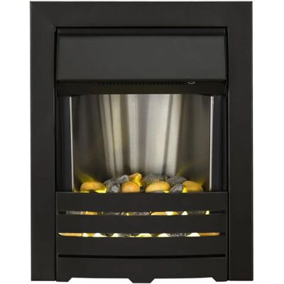 Adam Helios Black Electric Fire - Inset, 2000W Adam Helios Black Electric Fire - Inset, 2000W