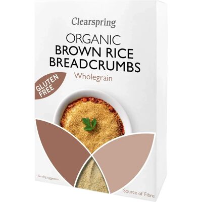 Clearspring økologiske glutenfrie brødsmuler av fullkorn brun ris - 250g Clearspring økologiske glutenfrie brødsmuler av fullkorn brun ris - 250g