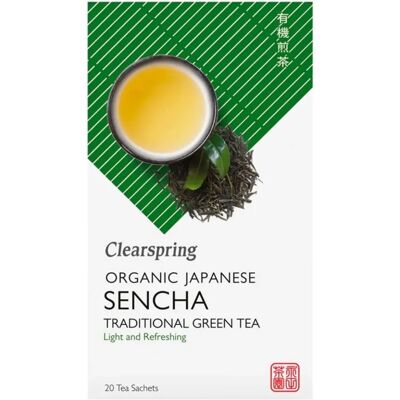 Clearspring Organic Japanese Matcha Sencha Green Tea - 20 Teabags Clearspring Organic Japanese Matcha Sencha Green Tea - 20 Teabags