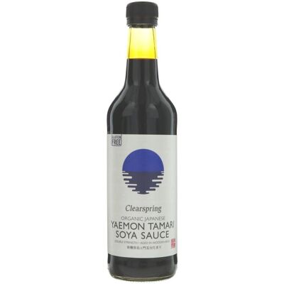 Organiczna japońska tamari sos sojowy Yaemon - Podwójna moc 500ml Organiczna japońska tamari sos sojowy Yaemon - Podwójna moc 500ml