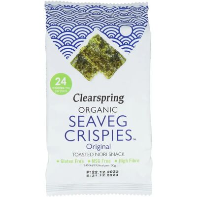 Collations d'algues biologiques CLEARSPRING - Sans Gluten, Riche en Fibres - Publicité Collations d'algues biologiques CLEARSPRING - Sans Gluten, Riche en Fibres - Publicité