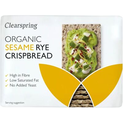 Cracker de centeno orgánico con sésamo de Clearspring - 200 g Cracker de centeno orgánico con sésamo de Clearspring - 200 g