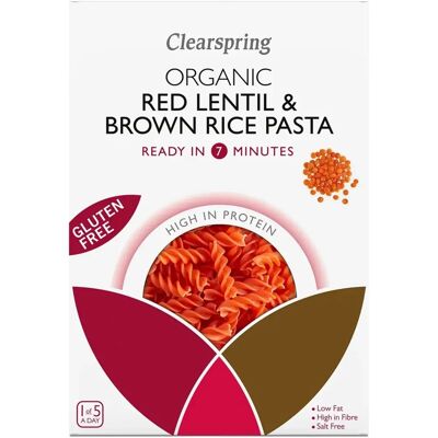 Clearspring Organic Gluten Free Red Lentil & Brown Rice Pasta - Pasta Clearspring Organic Gluten Free Red Lentil & Brown Rice Pasta - Pasta