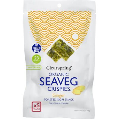 Clearspring - Ginger Seaveg Crispies - Økologisk - Snack Clearspring - Ginger Seaveg Crispies - Økologisk - Snack