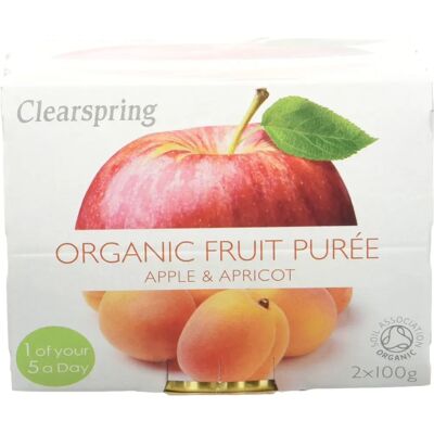 Clearspring Bio-Fruchtpüree Apfel/Aprikose - Organisch, Ohne Zucker, Vielseitig Clearspring Bio-Fruchtpüree Apfel/Aprikose - Organisch, Ohne Zucker, Vielseitig