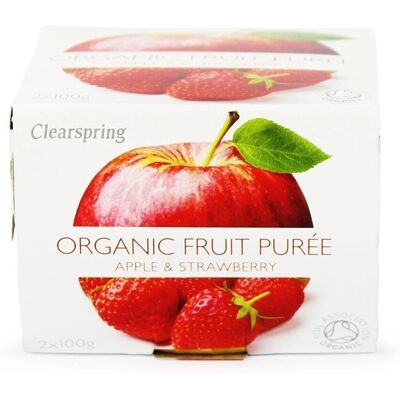 Clearspring Bio Fruchtpüree Apfel/Erdbeere - Fruchtpüree Clearspring Bio Fruchtpüree Apfel/Erdbeere - Fruchtpüree