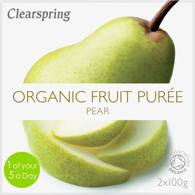 Puré de Pera Orgánico Clearspring - Pera, Orgánico, 2x100g - Puré de Fruta Puré de Pera Orgánico Clearspring - Pera, Orgánico, 2x100g - Puré de Fruta