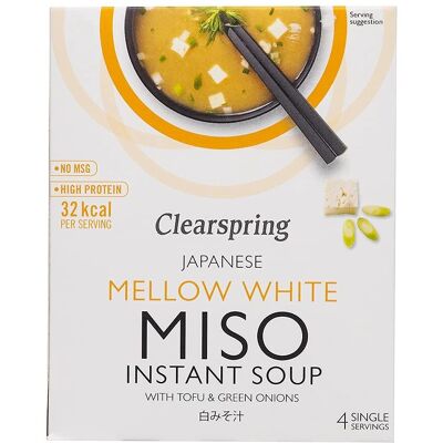 Sopa de Miso Blanco Orgánico con Tofu - Instantánea, 40g Sopa de Miso Blanco Orgánico con Tofu - Instantánea, 40g