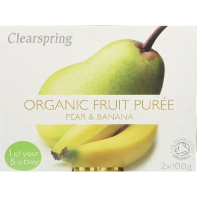 Clearspring Bio-Obstpüree Birne & Banane Clearspring Bio-Obstpüree Birne & Banane