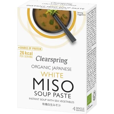 Clearspring Økologisk Japansk Hvit Miso Suppepasta - 4x15g Clearspring Økologisk Japansk Hvit Miso Suppepasta - 4x15g