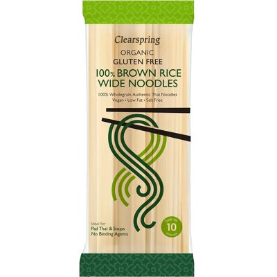 Clearspring økologiske fullkornsrisnudler - Glutenfri, allsidig, 200g Clearspring økologiske fullkornsrisnudler - Glutenfri, allsidig, 200g