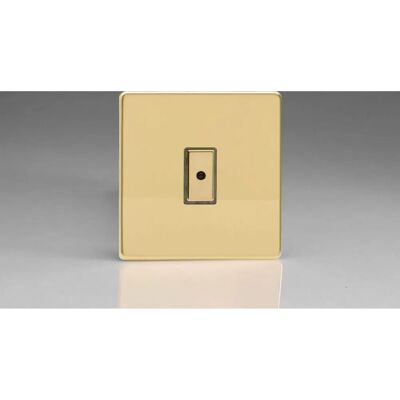 Varilight Brass V-Pro Multi-Point Screwless Dimmer - 1 Gang 1-Way Varilight Brass V-Pro Multi-Point Screwless Dimmer - 1 Gang 1-Way