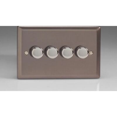 Varilight Jrdp254 Pewter 4-Gang 2W Dimmer - Dimmer Varilight Jrdp254 Pewter 4-Gang 2W Dimmer - Dimmer