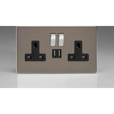 Varilight - 13a Socket USB - Electrical Outlet with USB Varilight - 13a Socket USB - Electrical Outlet with USB