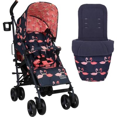 Poussette Cosatto Supa 3 - Flamant Rose - Poussette bébé Poussette Cosatto Supa 3 - Flamant Rose - Poussette bébé