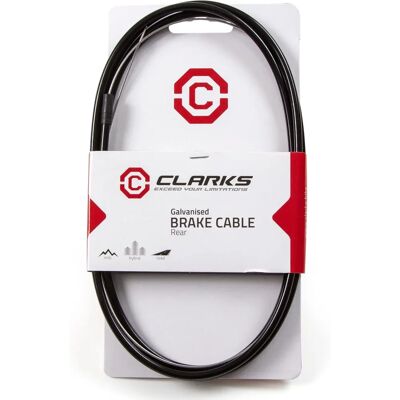 Clarks Universal Galvanised Brake Cable - Silver - Rear - 2000mm - Brake Type Clarks Universal Galvanised Brake Cable - Silver - Rear - 2000mm - Brake Type