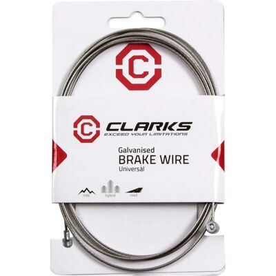 Câble de frein intérieur universel Clarks - Acier inoxydable - Galvanisé - 2000mm - Pièce de frein vélo - Publicité Câble de frein intérieur universel Clarks - Acier inoxydable - Galvanisé - 2000mm - Pièce de frein vélo - Publicité