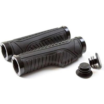 Poignées de guidon Clarks - Lock-on, Noir, 130mm - Poignées Poignées de guidon Clarks - Lock-on, Noir, 130mm - Poignées