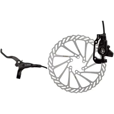 Clarks Clout Hydraulische Scheibenbremse - Schwarz - Links - Vorderseite Clarks Clout Hydraulische Scheibenbremse - Schwarz - Links - Vorderseite