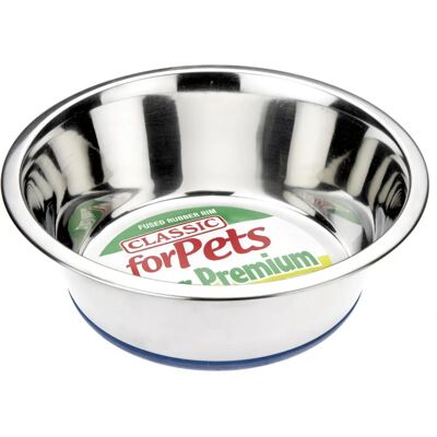 Bol pour chien en acier inoxydable Classic - 215mm - Antidérapant - 1600ml Bol pour chien en acier inoxydable Classic - 215mm - Antidérapant - 1600ml