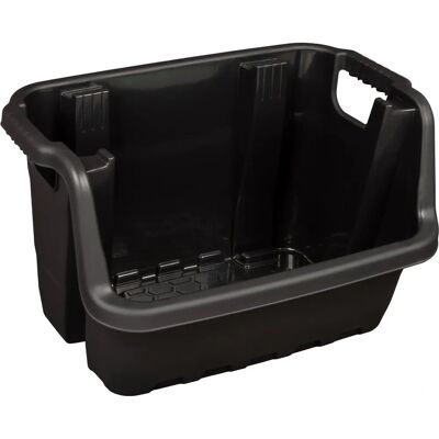 Ward Heavy Duty Stacking Crate Black HW429-BLK-ST - Storage crate Ward Heavy Duty Stacking Crate Black HW429-BLK-ST - Storage crate