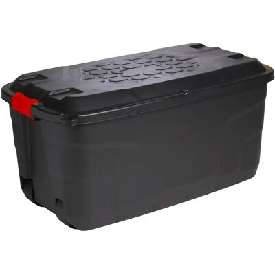 Strata - 145L Storage Box - Red handles - Wheels - Storage Box Strata - 145L Storage Box - Red handles - Wheels - Storage Box