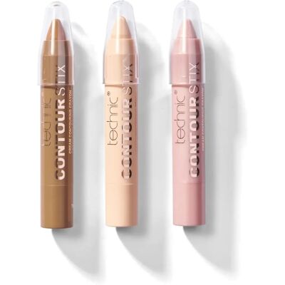 Technic Cream Contour Crayon Stix - 3 Colors Set Technic Cream Contour Crayon Stix - 3 Colors Set