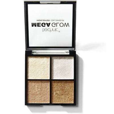 Technic Mega Glow Highlighter Quad Palette - Makeup Palette - Golden Technic Mega Glow Highlighter Quad Palette - Makeup Palette - Golden