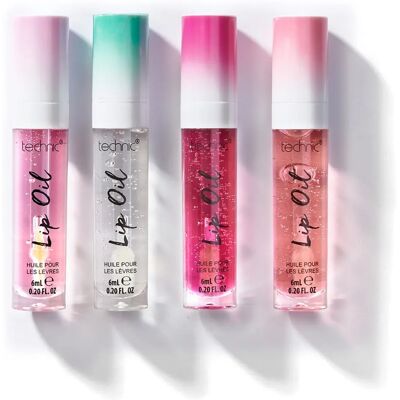 Technic - Lip Oil Bundle 4 Pack - Strawberry - Lip Oils Technic - Lip Oil Bundle 4 Pack - Strawberry - Lip Oils