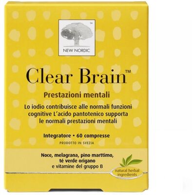 New Nordic - Clear Brain - Supporto Cognitivo - 60 Compresse New Nordic - Clear Brain - Supporto Cognitivo - 60 Compresse