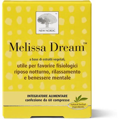 New Nordic Melissa Dream - Integratore per il sonno - 60 Compresse New Nordic Melissa Dream - Integratore per il sonno - 60 Compresse