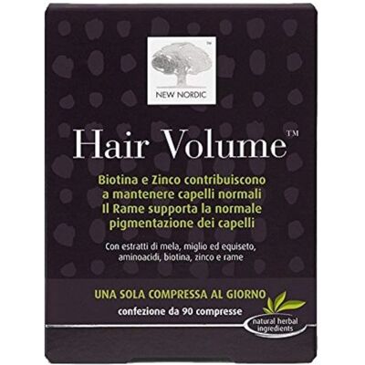 New Nordic Srl Volume Capelli - Biotina, Zinco - Supporto Capelli & Unghie New Nordic Srl Volume Capelli - Biotina, Zinco - Supporto Capelli & Unghie
