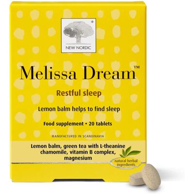 New Nordic Melissa Dream Tablets - Sleep Support & Focus - Tablets New Nordic Melissa Dream Tablets - Sleep Support & Focus - Tablets