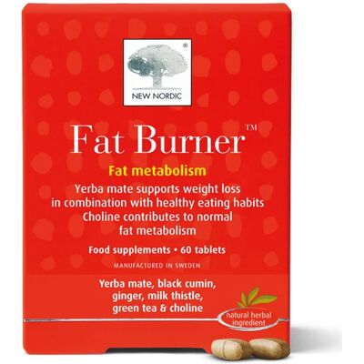 New Nordic Fat Burner - Green Tea, Guarana, Chromium - 60 Tablets New Nordic Fat Burner - Green Tea, Guarana, Chromium - 60 Tablets