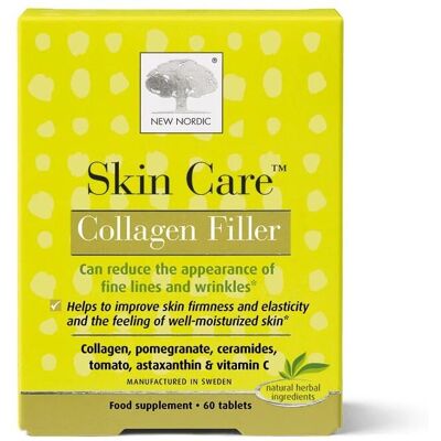 New Nordic Skin Care Collagen Filler - 60 Tablets - Supports Skin Firmness & Wrinkles New Nordic Skin Care Collagen Filler - 60 Tablets - Supports Skin Firmness & Wrinkles