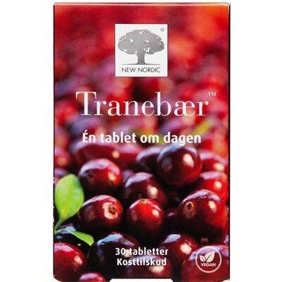 New Nordic Tranebær Kosttilskud - 30 Veggie Tabletter New Nordic Tranebær Kosttilskud - 30 Veggie Tabletter