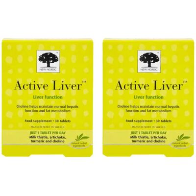 New Nordic Active Liver - Artichoke Dandelion Milk Thistle - 30 Tablets New Nordic Active Liver - Artichoke Dandelion Milk Thistle - 30 Tablets