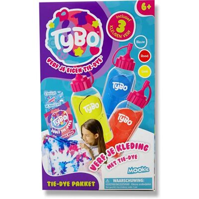 Mookie Tybo Tidy Tie-Dye - Ensemble de pinceaux pour enfants Mookie Tybo Tidy Tie-Dye - Ensemble de pinceaux pour enfants