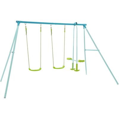 Conjunto de Columpios Doble de TP Toys con Resbaladilla - Conjunto de Columpios Conjunto de Columpios Doble de TP Toys con Resbaladilla - Conjunto de Columpios