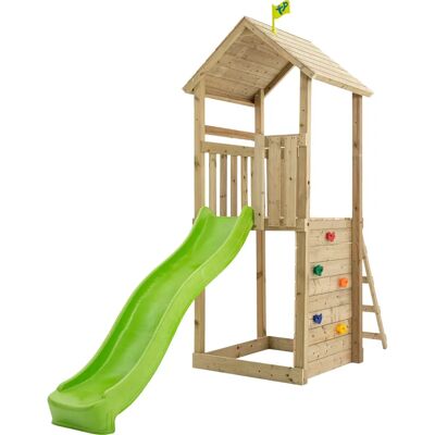 TP Toys - Skywood Tower - Climbing Wall - 8ft Slide - Playset TP Toys - Skywood Tower - Climbing Wall - 8ft Slide - Playset