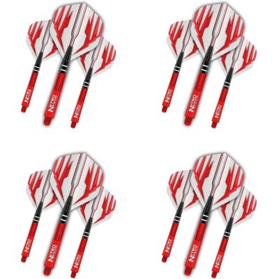 Dragon - Dart Volo Nitrotech - Red - 4-pack - Darts set Dragon - Dart Volo Nitrotech - Red - 4-pack - Darts set