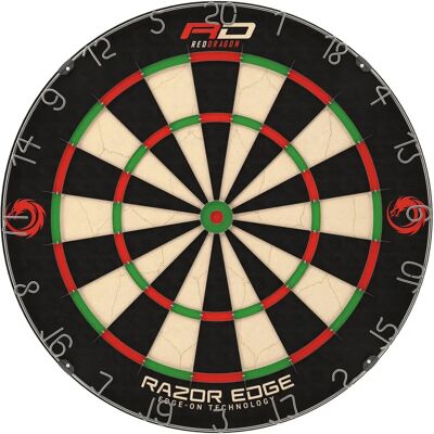 Red Dragon - Razor Edge - Professionnel - Bristle Dartboard - Publicité Red Dragon - Razor Edge - Professionnel - Bristle Dartboard - Publicité