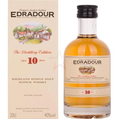 Edradour 10 Ans d'Âge Whisky Single Malt - Whisky - Publicité Edradour 10 Ans d'Âge Whisky Single Malt - Whisky - Publicité
