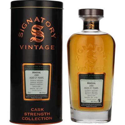 Signatory Vintage Braeval 21 Years Old Cask Strength - Whisky Signatory Vintage Braeval 21 Years Old Cask Strength - Whisky