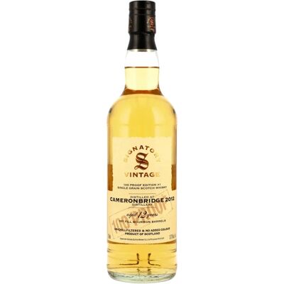 Cameronbridge 12 Ans - Édition Signatory Vintage 100 Proof - Publicité Cameronbridge 12 Ans - Édition Signatory Vintage 100 Proof - Publicité