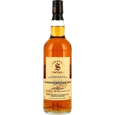 Whisky single grain Cameronbridge 16 ans - Signatory Vintage - Publicité Whisky single grain Cameronbridge 16 ans - Signatory Vintage - Publicité